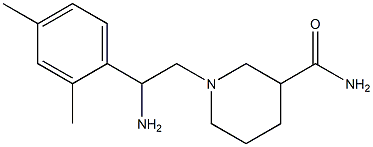 1-[2-amino-2-(2,4-dimethylphenyl)ethyl]piperidine-3-carboxamide Structure