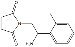 1-[2-amino-2-(2-methylphenyl)ethyl]pyrrolidine-2,5-dione Struktur
