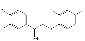1-[2-amino-2-(3-fluoro-4-methoxyphenyl)ethoxy]-2,4-difluorobenzene Structure