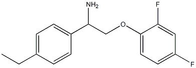 1-[2-amino-2-(4-ethylphenyl)ethoxy]-2,4-difluorobenzene Structure