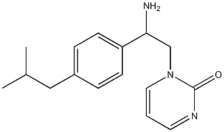 1-[2-amino-2-(4-isobutylphenyl)ethyl]pyrimidin-2(1H)-one,,结构式