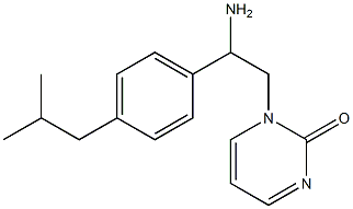 1-[2-amino-2-(4-isobutylphenyl)ethyl]pyrimidin-2(1H)-one Struktur