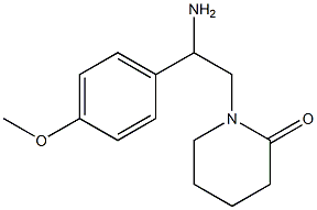 1-[2-amino-2-(4-methoxyphenyl)ethyl]piperidin-2-one Structure