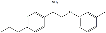 1-[2-amino-2-(4-propylphenyl)ethoxy]-2,3-dimethylbenzene,,结构式