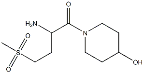  1-[2-amino-4-(methylsulfonyl)butanoyl]piperidin-4-ol