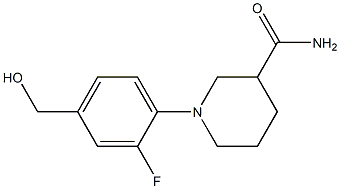  1-[2-fluoro-4-(hydroxymethyl)phenyl]piperidine-3-carboxamide