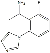 1-[2-fluoro-6-(1H-imidazol-1-yl)phenyl]ethan-1-amine,,结构式