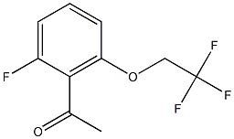 1-[2-fluoro-6-(2,2,2-trifluoroethoxy)phenyl]ethan-1-one Structure