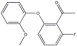 1-[2-fluoro-6-(2-methoxyphenoxy)phenyl]ethan-1-one,,结构式