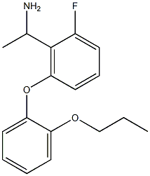 1-[2-fluoro-6-(2-propoxyphenoxy)phenyl]ethan-1-amine Struktur