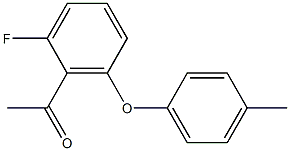 1-[2-fluoro-6-(4-methylphenoxy)phenyl]ethan-1-one Structure