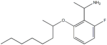 1-[2-fluoro-6-(octan-2-yloxy)phenyl]ethan-1-amine Struktur