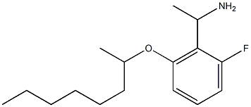 1-[2-fluoro-6-(octan-2-yloxy)phenyl]ethan-1-amine Structure