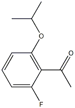 1-[2-fluoro-6-(propan-2-yloxy)phenyl]ethan-1-one Structure