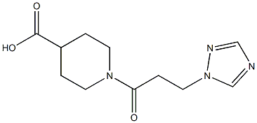 1-[3-(1H-1,2,4-triazol-1-yl)propanoyl]piperidine-4-carboxylic acid