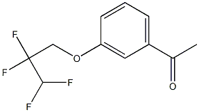 1-[3-(2,2,3,3-tetrafluoropropoxy)phenyl]ethan-1-one 化学構造式