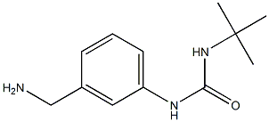 1-[3-(aminomethyl)phenyl]-3-tert-butylurea,,结构式