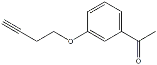 1-[3-(but-3-ynyloxy)phenyl]ethanone,,结构式