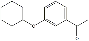 1-[3-(cyclohexyloxy)phenyl]ethan-1-one Structure