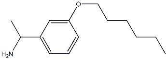 1-[3-(hexyloxy)phenyl]ethan-1-amine 结构式