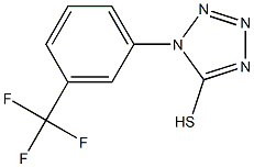 1-[3-(trifluoromethyl)phenyl]-1H-1,2,3,4-tetrazole-5-thiol Struktur