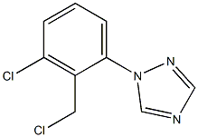 1-[3-chloro-2-(chloromethyl)phenyl]-1H-1,2,4-triazole|