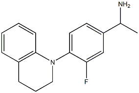 1-[3-fluoro-4-(1,2,3,4-tetrahydroquinolin-1-yl)phenyl]ethan-1-amine Structure