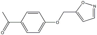 1-[4-(1,2-oxazol-5-ylmethoxy)phenyl]ethan-1-one Structure