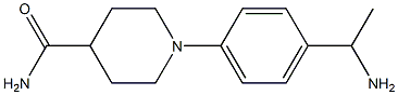 1-[4-(1-aminoethyl)phenyl]piperidine-4-carboxamide 化学構造式