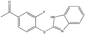 1-[4-(1H-1,3-benzodiazol-2-ylsulfanyl)-3-fluorophenyl]ethan-1-one