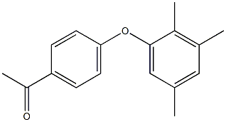 1-[4-(2,3,5-trimethylphenoxy)phenyl]ethan-1-one Structure