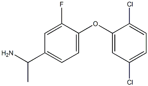 1-[4-(2,5-dichlorophenoxy)-3-fluorophenyl]ethan-1-amine Structure