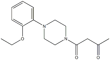 1-[4-(2-ethoxyphenyl)piperazin-1-yl]butane-1,3-dione,,结构式