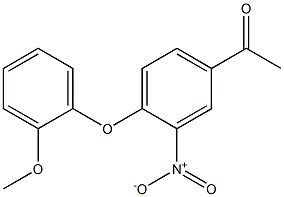  1-[4-(2-methoxyphenoxy)-3-nitrophenyl]ethan-1-one