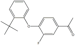  1-[4-(2-tert-butylphenoxy)-3-fluorophenyl]ethan-1-one