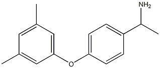 1-[4-(3,5-dimethylphenoxy)phenyl]ethan-1-amine 结构式
