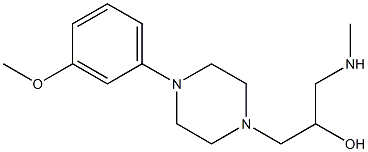 1-[4-(3-methoxyphenyl)piperazin-1-yl]-3-(methylamino)propan-2-ol Structure