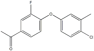 1-[4-(4-chloro-3-methylphenoxy)-3-fluorophenyl]ethan-1-one