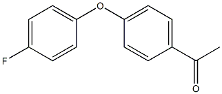 1-[4-(4-fluorophenoxy)phenyl]ethan-1-one 化学構造式