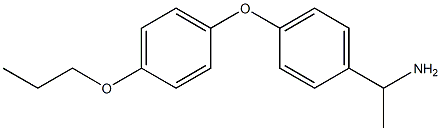 1-[4-(4-propoxyphenoxy)phenyl]ethan-1-amine Struktur