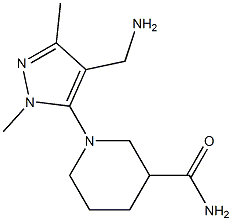 1-[4-(aminomethyl)-1,3-dimethyl-1H-pyrazol-5-yl]piperidine-3-carboxamide