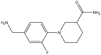  1-[4-(aminomethyl)-2-fluorophenyl]piperidine-3-carboxamide