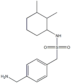 1-[4-(aminomethyl)phenyl]-N-(2,3-dimethylcyclohexyl)methanesulfonamide Structure