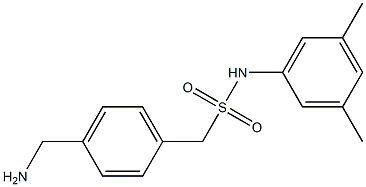 1-[4-(aminomethyl)phenyl]-N-(3,5-dimethylphenyl)methanesulfonamide 化学構造式