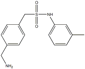 1-[4-(aminomethyl)phenyl]-N-(3-methylphenyl)methanesulfonamide 结构式