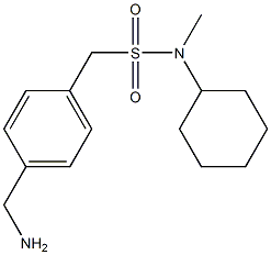 1-[4-(aminomethyl)phenyl]-N-cyclohexyl-N-methylmethanesulfonamide