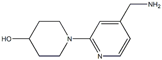 1-[4-(aminomethyl)pyridin-2-yl]piperidin-4-ol Structure