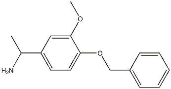 1-[4-(benzyloxy)-3-methoxyphenyl]ethanamine Structure