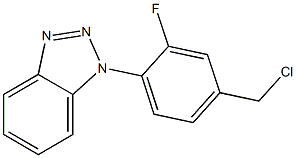 1-[4-(chloromethyl)-2-fluorophenyl]-1H-1,2,3-benzotriazole,,结构式