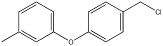 1-[4-(chloromethyl)phenoxy]-3-methylbenzene 化学構造式